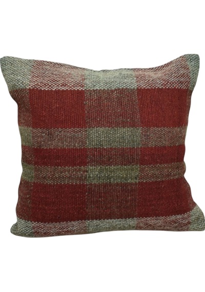 Zehra Abla Halı Yeni El Dokuma Dekoratif Kilim Kırlent Yastık Kılıfı 6051