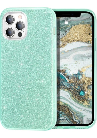 Apple Uyumlu  iPhone 12 Pro Max Kilif ???Zore Eni Parildayan Tasli Kilif 462290412