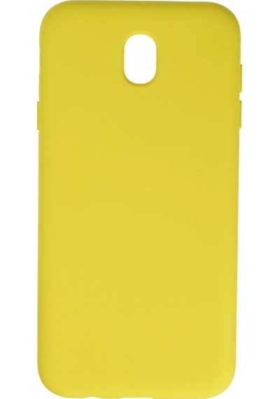Newface Samsung Galaxy Uyumlu J7 Pro / J730 Kılıf Nano İçi Kadife Silikon Semeglbl - 40 - Sarı