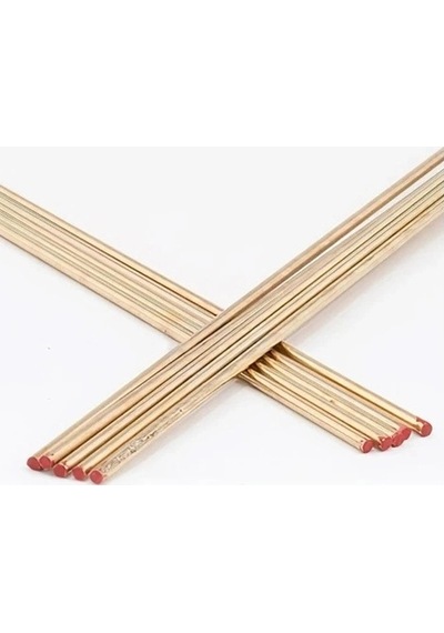 Sarı Kaynak Teli 2,5 Mm 1 Metre Asa Sar 102 Pirinç Alaşımlı Sert Lehim Teli 10 Adet