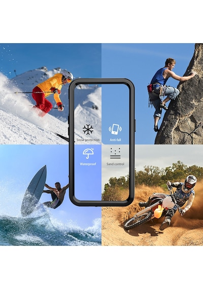 Samsung Galaxy Uyumlu S23 Ultra Kılıf 360 Su Geçirmez 1-1 Silikon Kapak