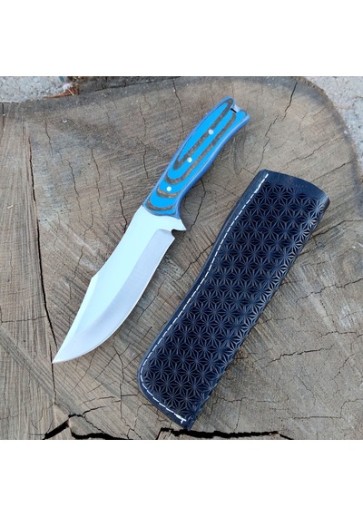 Av Bıçağı Bushcraft Avcı Bıçağı Kamp Bıçağı El Yapımı Hg-Bp08 Mavi