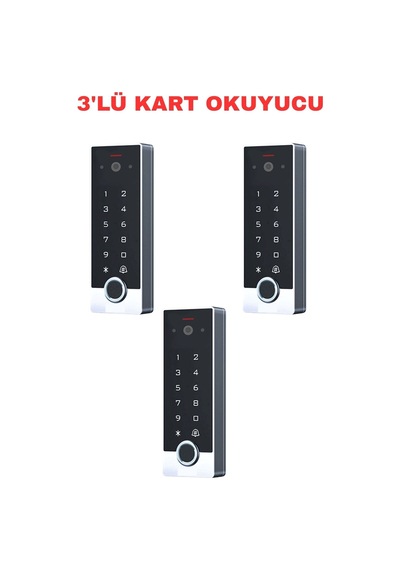 Sr-260 Em Wifi Tuya Video İnterkomlu Parmak İzi Şifreli Proximity Kart Okuyucu 125 Khz 3 Adet