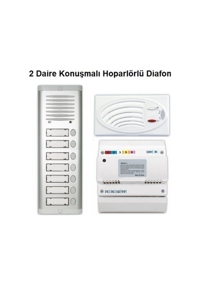 2 Daire Konuşmalı Hoparlörlü Diafon