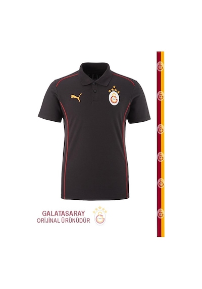 Galatasaray Puma A Takım 5 Yıldız Polo T-shirt Siyah