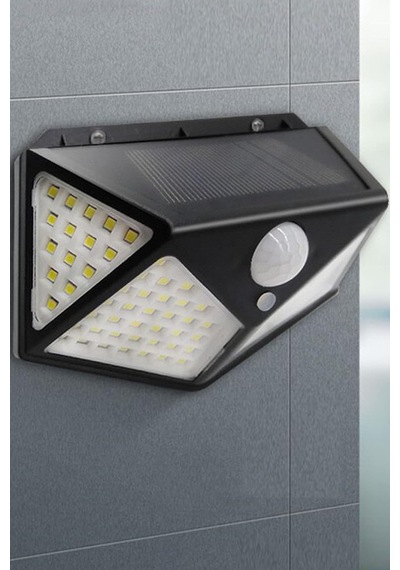 Enerjili Bahçe Lambası 100 Led Bahçe Aplik Solar Bahçe Lambası 1410