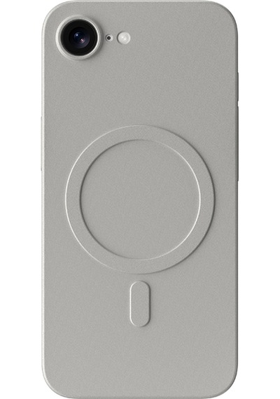 Apple Uyumlu iPhone 16e Kılıf M-safe Şarj Özellikli Amazingthing Minimal Air Serisi Kapak Titanyum - Gri