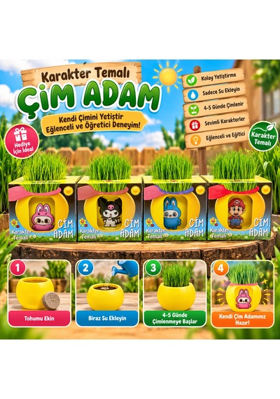 Karakter Temalı Çim Adam