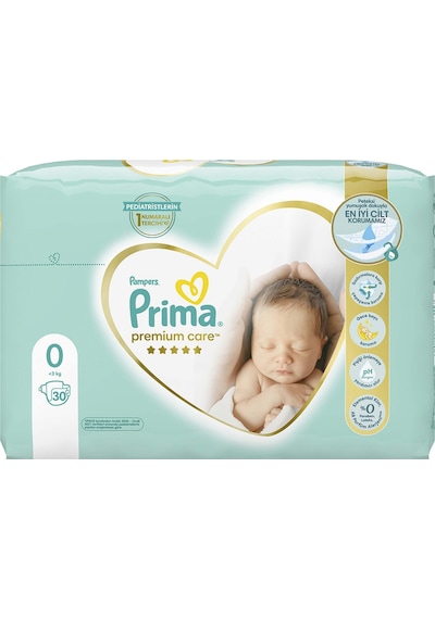 Prima Bebek Bezi Premium Care 0 Numara Prematüre 30 Adet