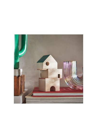 Dekoratif Aksesuar , Masif Ahşap, 14 Cm