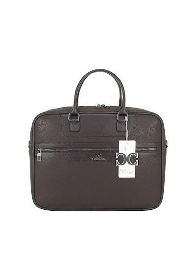 Case Club 2208 Evrak Çantası 15.6 İnç Laptop Bölmeli Omuz Askılı Kahverengi