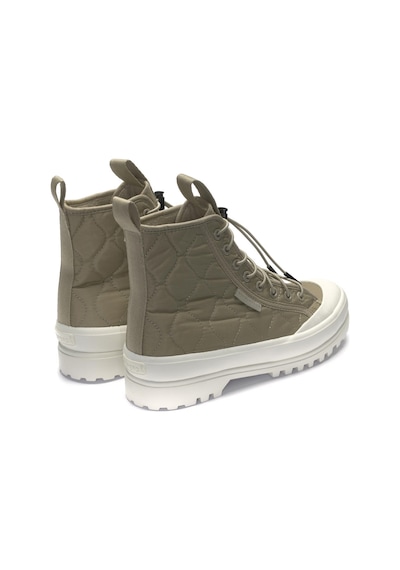 Superga 2644 Alpina Quilted Nylon Kadın Yeşil Bilekli Sneaker Yeşil-52