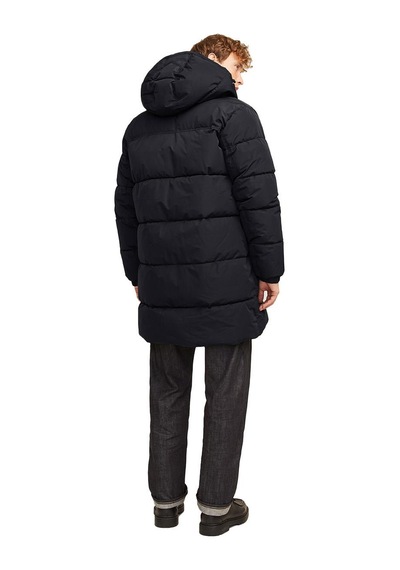 Jack & Jones 12256980 Jjebradley Long Puffer Sn Siyah 001