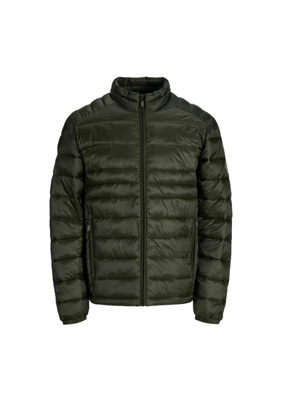 Jack & Jones Jjekıngsley Erkek Hafif Şişme Mont Dik Yaka Günlük Rahat Haki