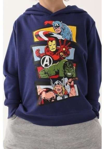 Yasin Tekstil Avengers Erkek Çocuk Eşofman Takımı Parlament Parlement Mavisi