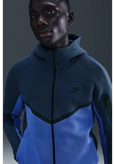 Nike Tech Fleece Full Zip Windrunner Hoodie Kapüşonlu Unisex Sweatshirt Lacivert