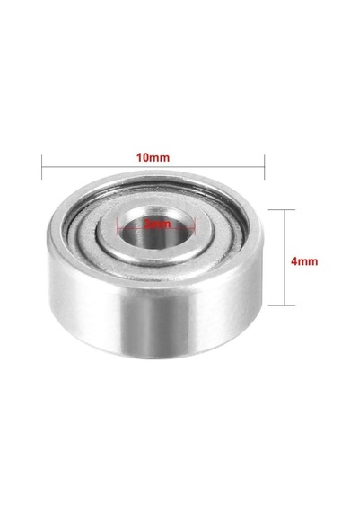 Dünya Magnet 623zz Rulman, 20 Adet, Metal Mühürlü Minyatür Bilya, 3x10x4 Mm , 3d Mikro Yazıcı