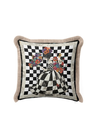 Retro Gothic Girl Motifli Saçaklı Yastık Kılıfı-sanatsal Figürlü Siyah Ekru Püsküllü Kırlent Kılıfı Fırtına Gece Mavisi Retro Gothic Girl Motifli Saçaklı Yastık Kılıfı-sanatsal Figürlü Siyah Ekru Püsküllü Kırlent Kılıfı Fırtına Gece Mavisi