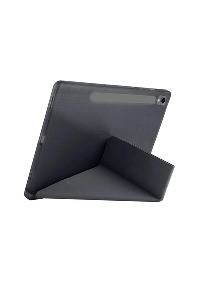 Samsung Galaxy Uyumlu Tab S10 Fe Plus 13.1 Kalemlikli Mars Tablet - Kılıfı - Siyah Arka - Kapak