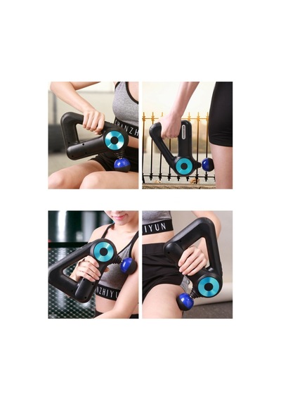 12 Masaj Başlıklı Tabanca Ergonomik Tasarım Kolay Kullanım Kablosuz Masaj Tabancası Kas Geliştirici Model 54746734532523 Çok Renkli