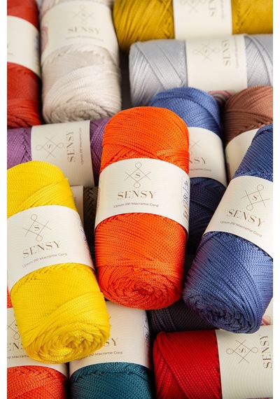 1.5 Mm - 100 Gr Polyester Makrome Ipi Portakal 150 M Polyester Makrome Ip Supla Ip Ve Çanta Ipliği