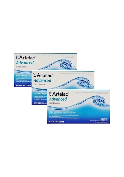 Bausch & Lomb Artelac Advanced Göz Damlası 3'lü 30 x 0.5 ML
