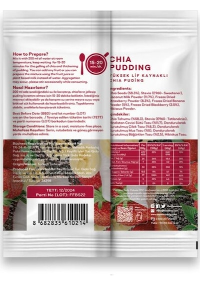 TheLifeCo Chia Pudding 3 x 60 G