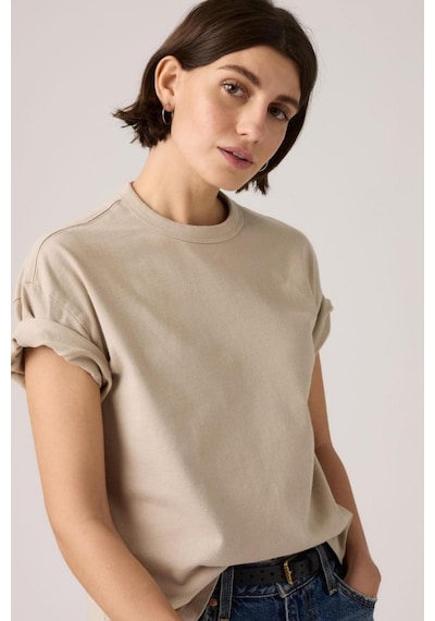 Levi's Garment Dye Vintage Ss Bej Kadın T-shirt-13217 Gri