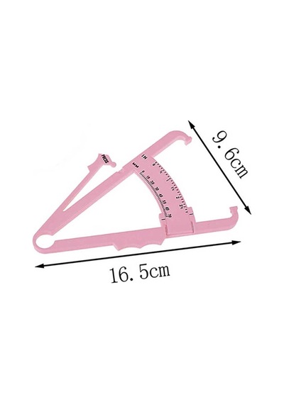 Fitness Için Vücut Plastik Skinfold, Yağ Ölçer,yağ Kaliper, Caliper 17 Cm Pembe