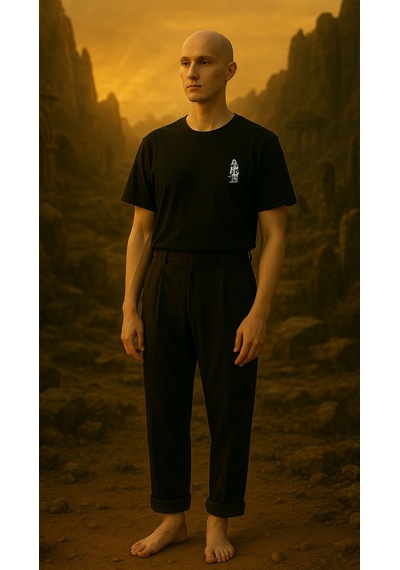 Unisex T-shirt Sümerler Gılgamış SIYAH