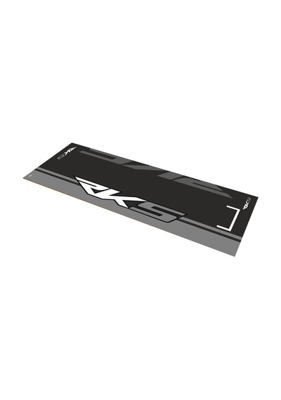 Rks Uyumlu Siyah - Gri Desenli 80 X 220 Cm Kaydırmaz Motosiklet Halısı