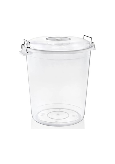 Plus Şeffaf Bakliyat Kovası 50 Litre Royaleks-asd173 şeffaf