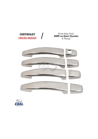 Ebal Otomotiv Chevrolet Cruze Krom Kapı Kolu 4 Kapı 2009 Üzeri (HB)