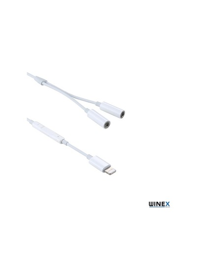 Winex 2In1 Lightning To Double 3.5Mm Jack Adaptör