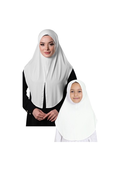 Hürrem Bone Krem Pratik Anne Kız Kombin Tesettür Eşarp Sandy Düz Hijab 230812 40 Krem