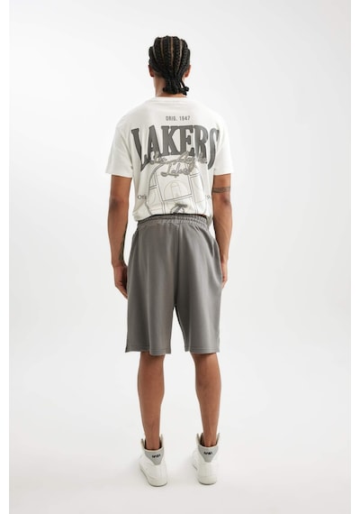 DeFactoFit NBA Los Angeles Lakers Kısa Paça Şort D2752AX24AUGR211