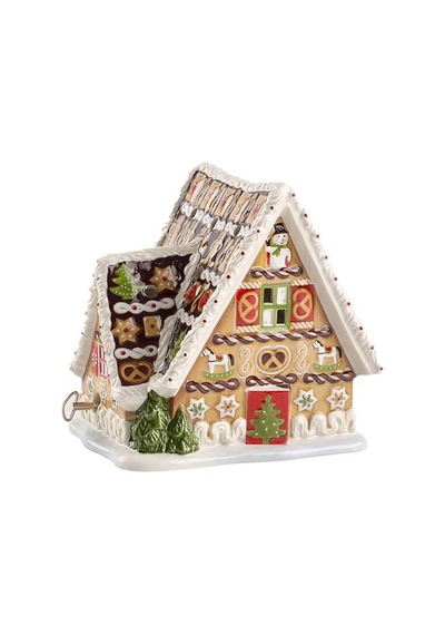 Villeroy Ve Boch Christmas Toys Müzik Kutusu "zencefilli Çörek Evi", Porselen, Beyaz/bej Diğer