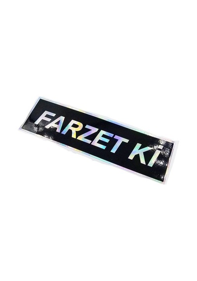 Farzet Ki Sticker Hologramlı Oto Sticker Oto Cam Yazısı - Farzet Ki Araba Cam Yazı Sticker