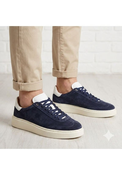 Marcobranchını Bağcıklı Düz Kalın Taban Erkek Sneaker Ayakkabı 061157m Lacivert