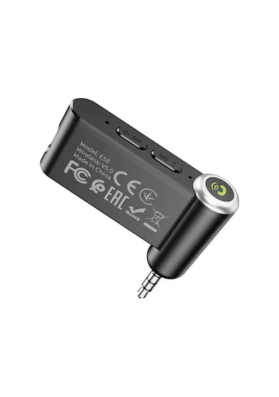 3.5mm Jack Aux Araba Bluetooth 5.0 Alici Kablosuz Mikrofon Handfree Adaptörü Arabada Müzik Ses Aux Bt Kulaklik Alicis