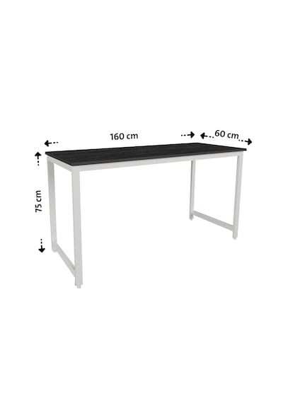 Siyah/beyaz 160x60 Çalışma Masası, Bilgisayar Masası, Ofis Masası, Metal Ayaklı Siyah Beyaz Siyah/beyaz 160x60 Çalışma Masası, Bilgisayar Masası, Ofis Masası, Metal Ayaklı Siyah Beyaz
