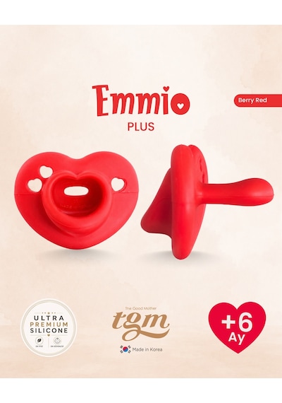 Tgm Baby Ultra Premium Silikon Kalpli Emzik Plus Kırmızı