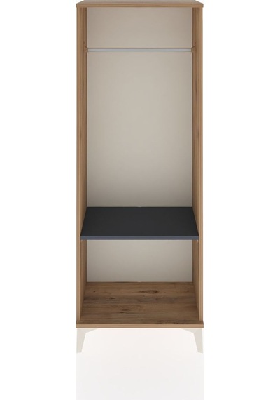 Arges Dolap Tek Raflı Kapaklı Tek Askılı 60x30x163 Çam-antrasit Atlas Çam Arges Dolap Tek Raflı Kapaklı Tek Askılı 60x30x163 Çam-antrasit Atlas Çam