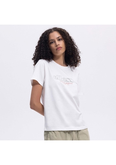 Ellesse Ef445-of Bisiklet Yaka Kadın T-shirt - Kırık Beyaz