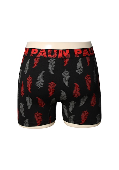 Kennpaul 3'lü Boxer 3xl 6xl Büyük Beden Desenli, Yumuşak Pamuk Siyah - Mavi
