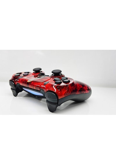Ps4-pc-android Box-android-Apple Uyumlu iOS Telefon Tablet Titreşimli Bluetooth Oyun Kolu God Of War-kırmızı