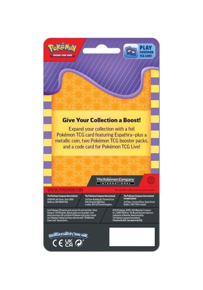 Pokemon Tcg Espathra Generic 2 Pack Checklane Blister