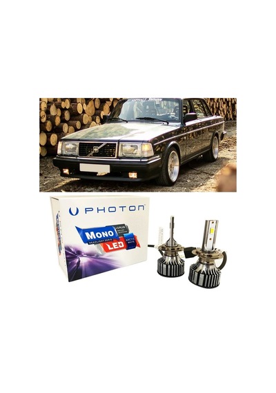 Volvo 240 Led Xenon Uzun+kısa Far Ampulü H4 Mono Yeni Seri Beyaz