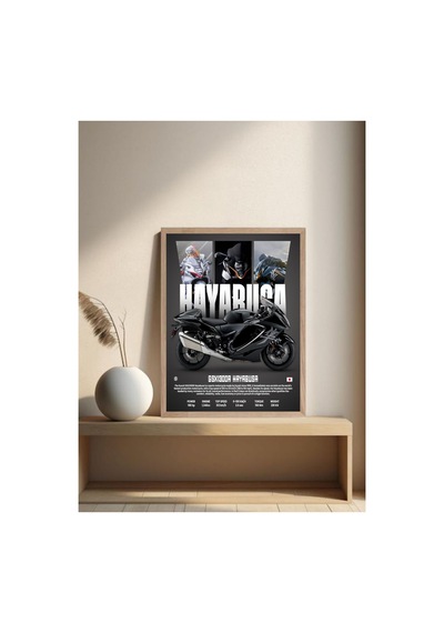 Hayabusa Doğal Ahşap Çerçeveli Tek Parça Dekoratif Tablo Çok Renkli - 819050603 Çok Renkli