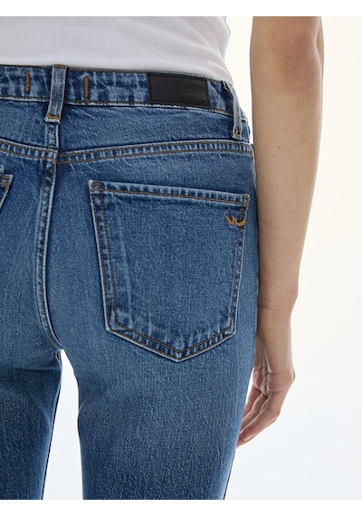 Ltb Ronna X Yüksek Bel Dar Paça Slim Kadın Jean Pantolon 010095164015819 - 55278 Koyu Mavi